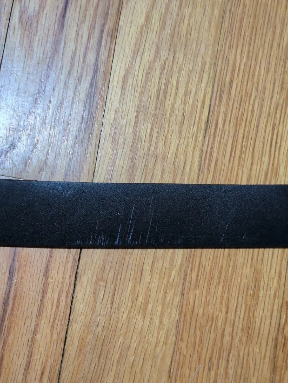 Men's Mexx Black Leather Belt with Silver Buckle 34